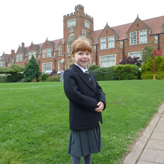 Naomi starts Junior school, 2009