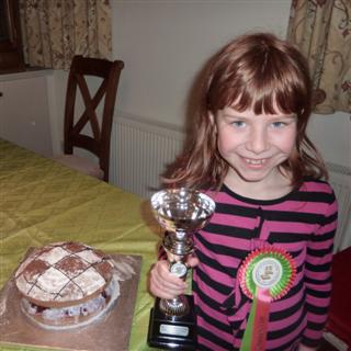 Naomi - winner of Warwickshire chess megafinal, Solihull, 2012