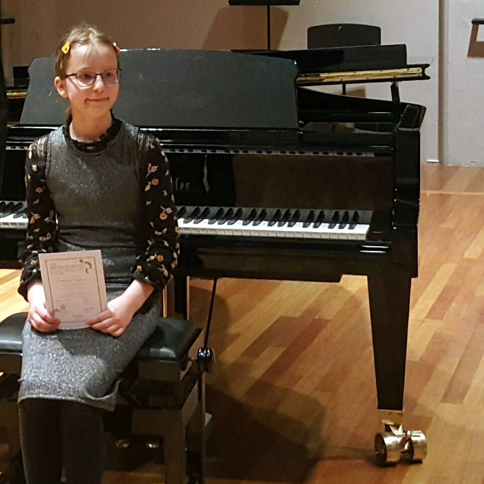 Rebecca - winner of the junior section of the Bromsgrove Young Musicians Platform 2019